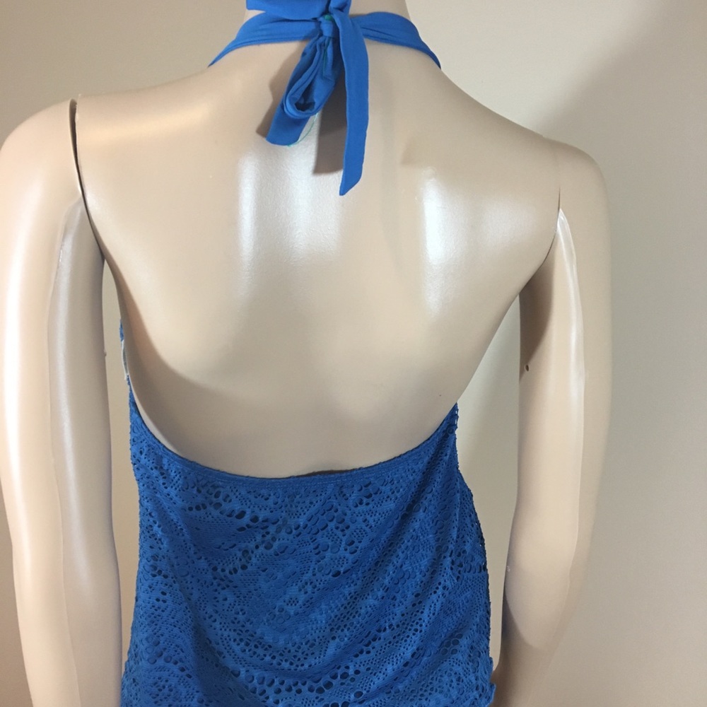 MOSSANO women top blue green size M - Picture 3 of 3